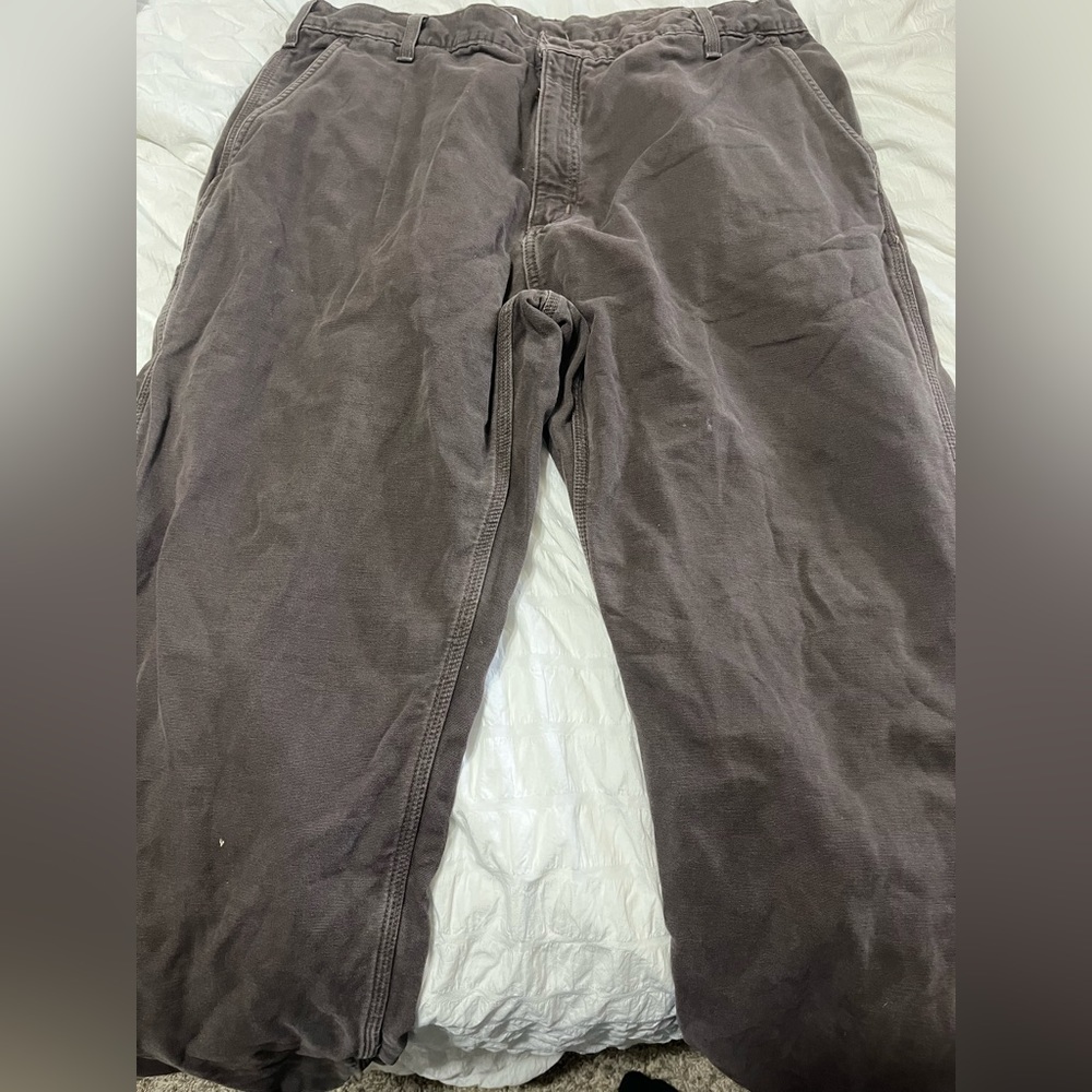 Brown Carhartt insulated pants